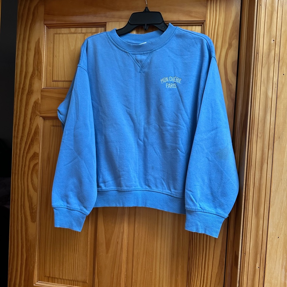 H&M Blue Crewneck women